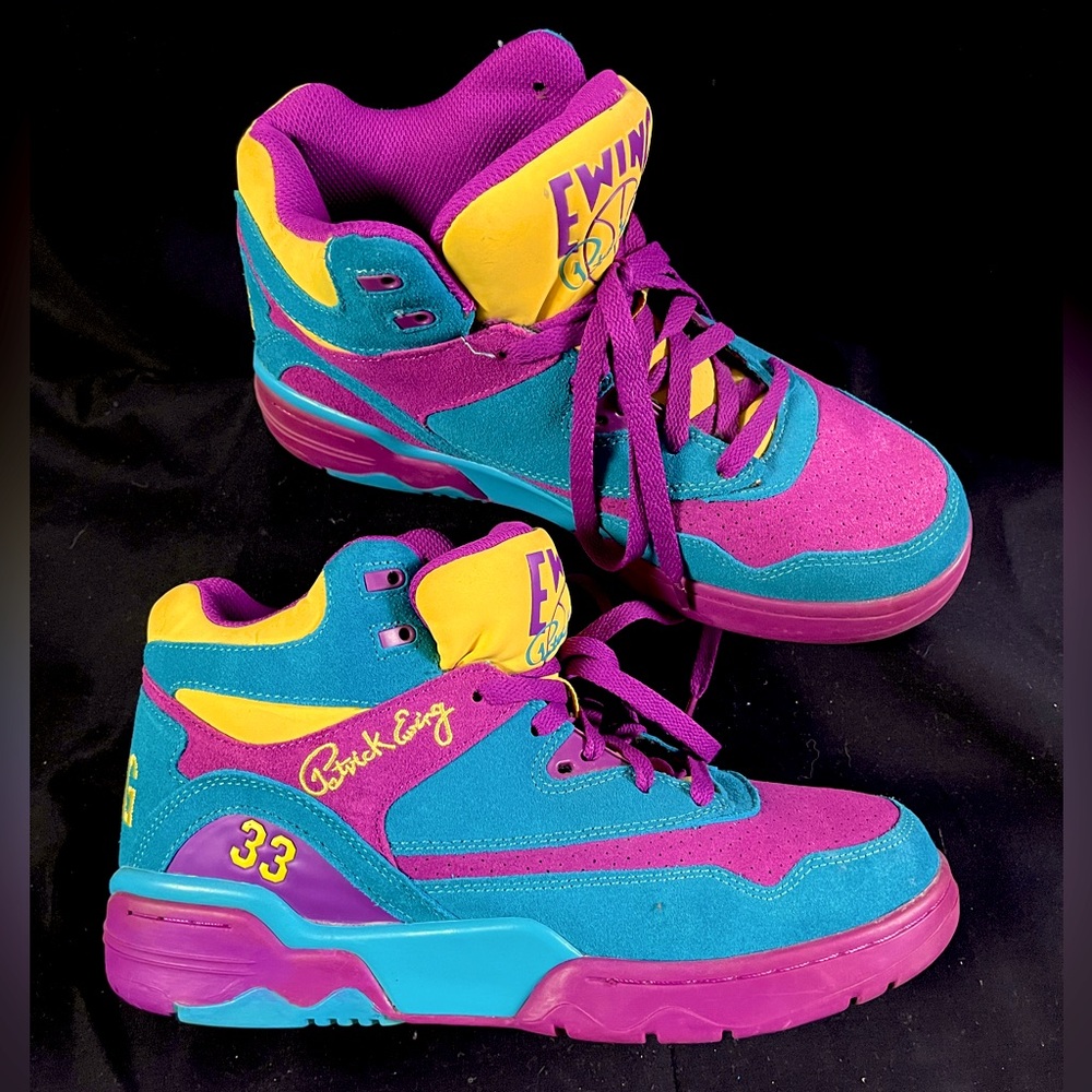 Patrick EWING ATHLETICS Sneaker Guard Sparkle Grape Scuba Yellow Men’s Shoe